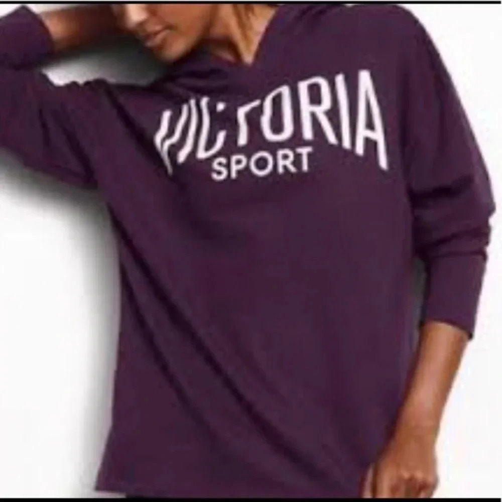 Victoria Sport Blue Pullover Hoodie Sweatshirt Size XS Athleisure Gym Loungewear